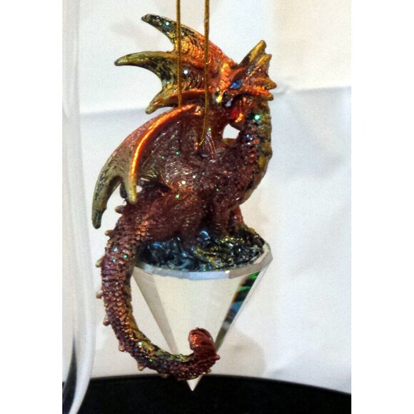 Diamond Dragon 2019 Gothic Holiday Christmas Ornament - Picture 4 of 11